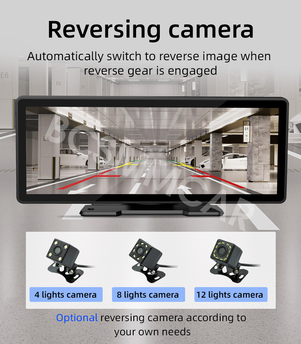 Portable Car Radio Multimedia Player 9.3in For Apple Carplay BT/FM Mirror Link