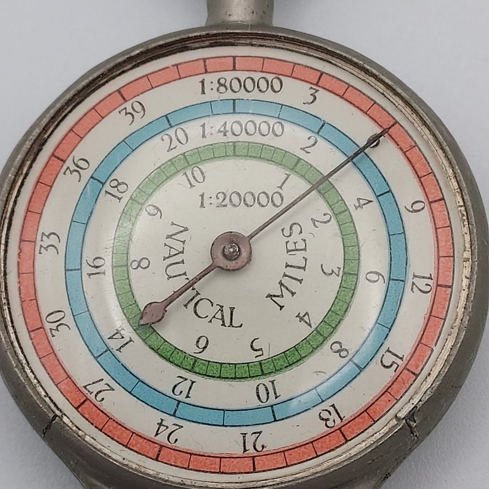 Tacro Opisometer, Map Measuring Tool, German made, With Leather Case.