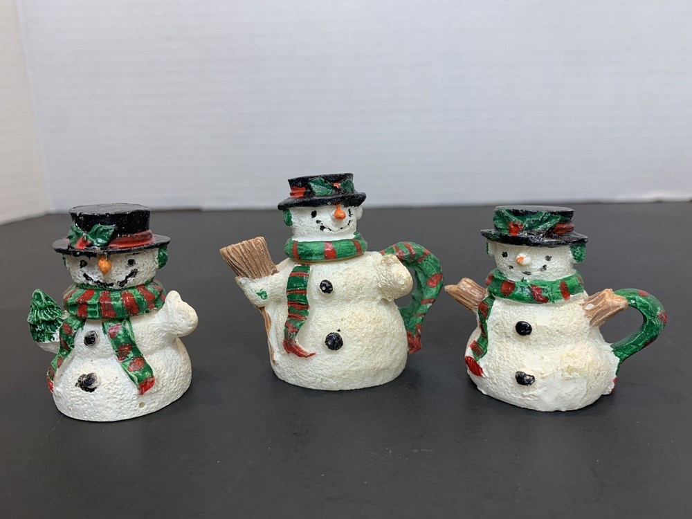 Small Snowman Mini Tea Set 1996