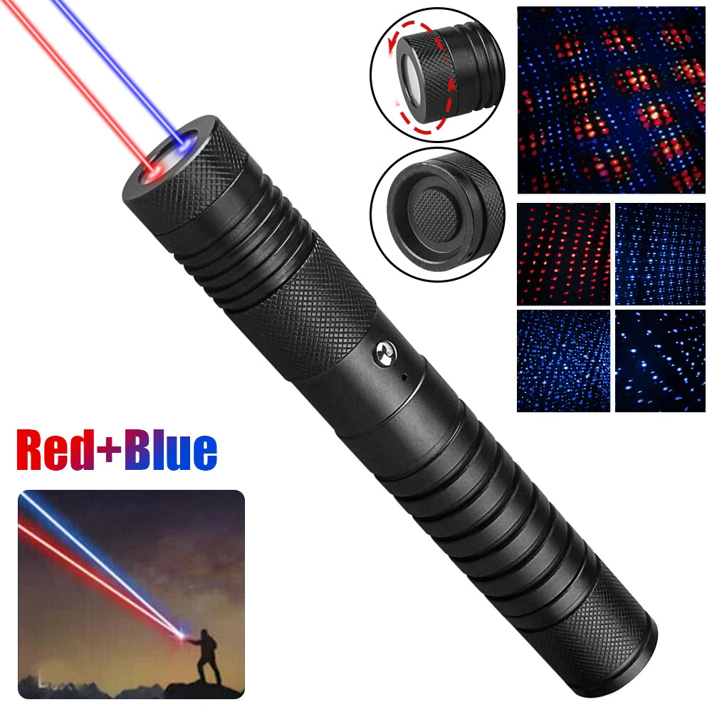 Laser Blue / Red Two Colors Fixed Focus Laser Pointer Visible Beam Lights