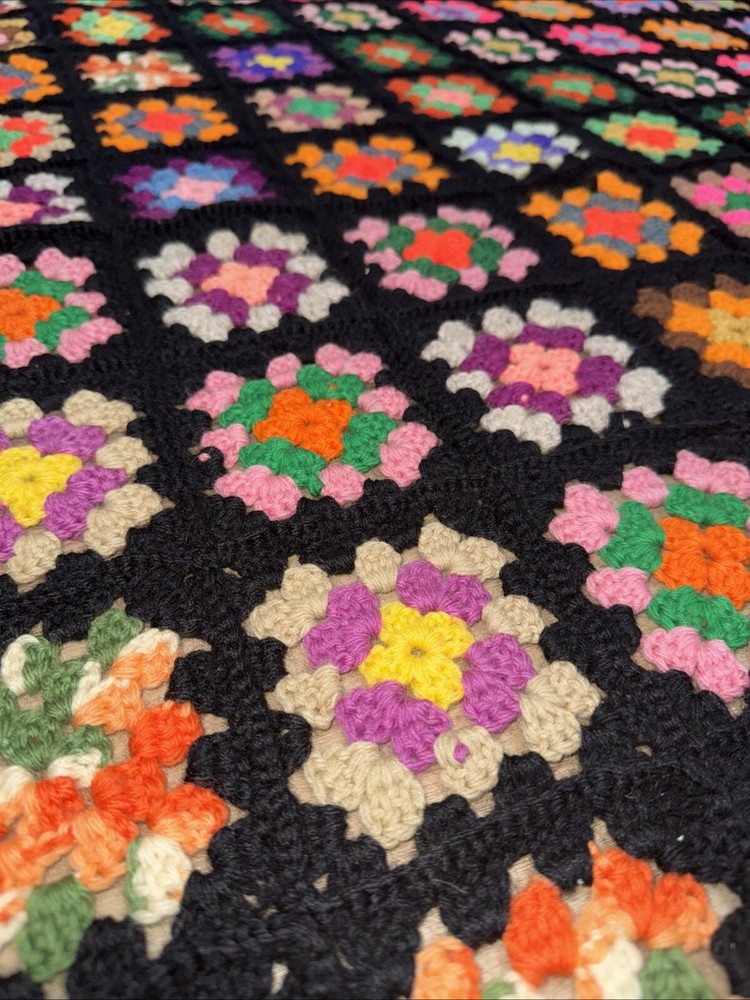 Handmade Granby square blanket 60”x40”