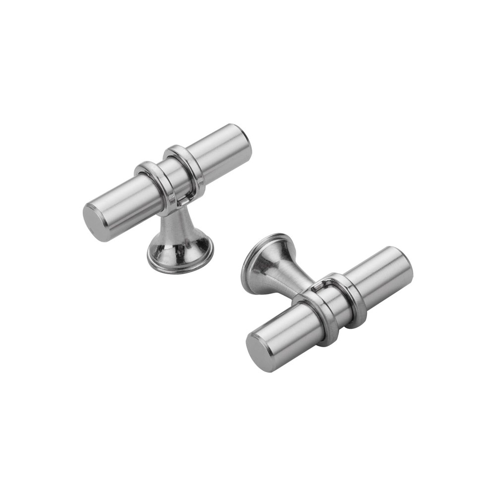 Haliwu 10 Pack Brushed Nickel T-bar Cabinet Knobs, Kitchen Cabinet Knobs and ...