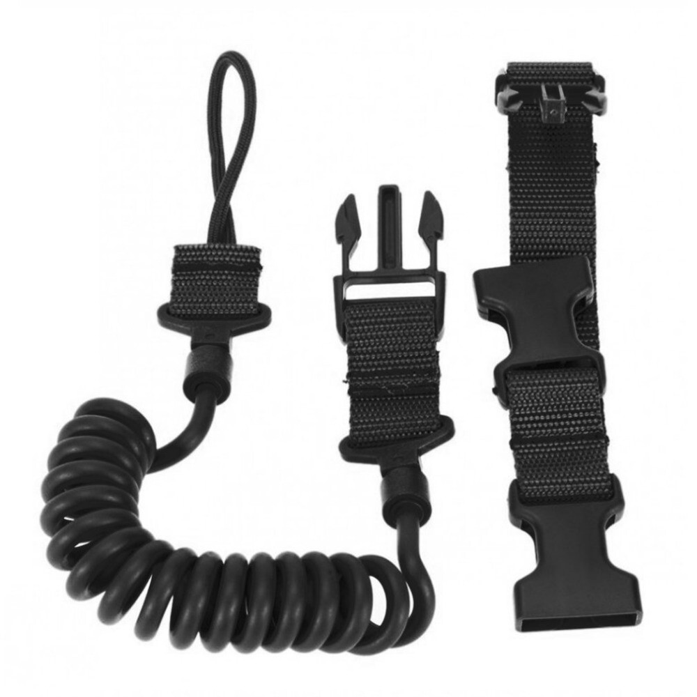 Adjustable Tactical Pistol Lanyard Quick Release Secure Single Point Gun Slings