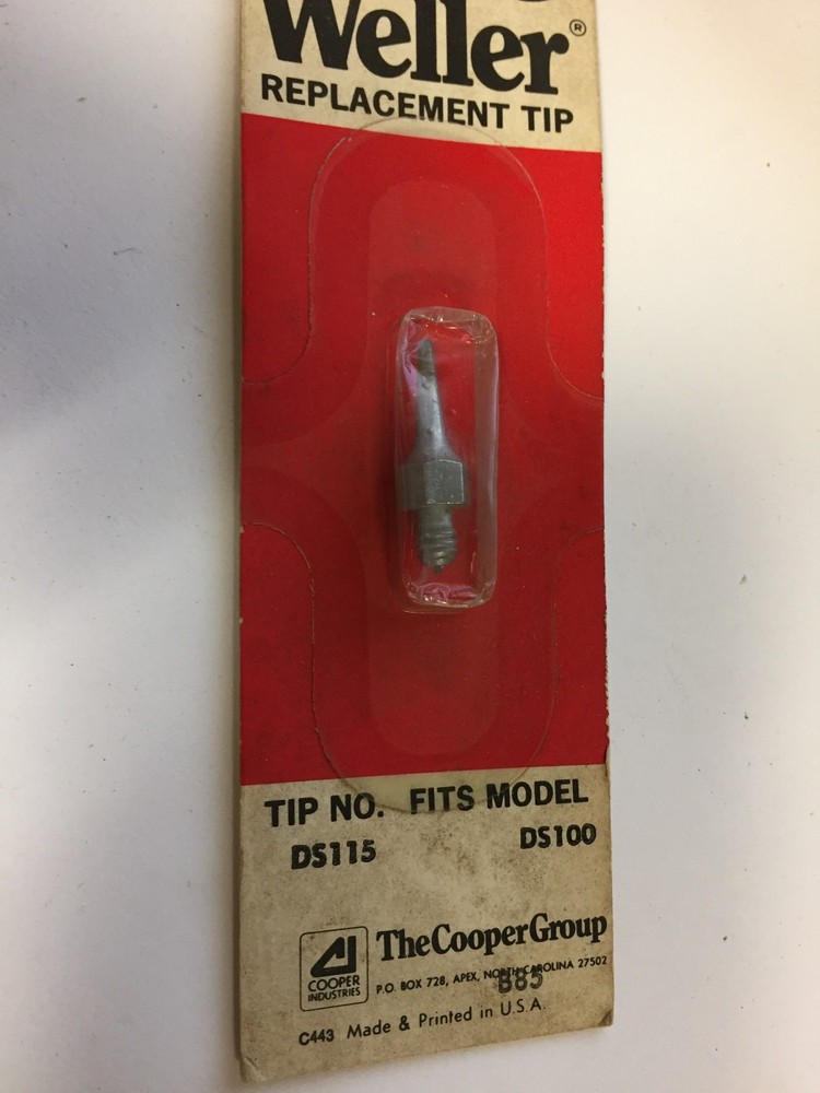 DS115 WELLER REPLACEMENT TIP FOR MODEL DS100 NOS