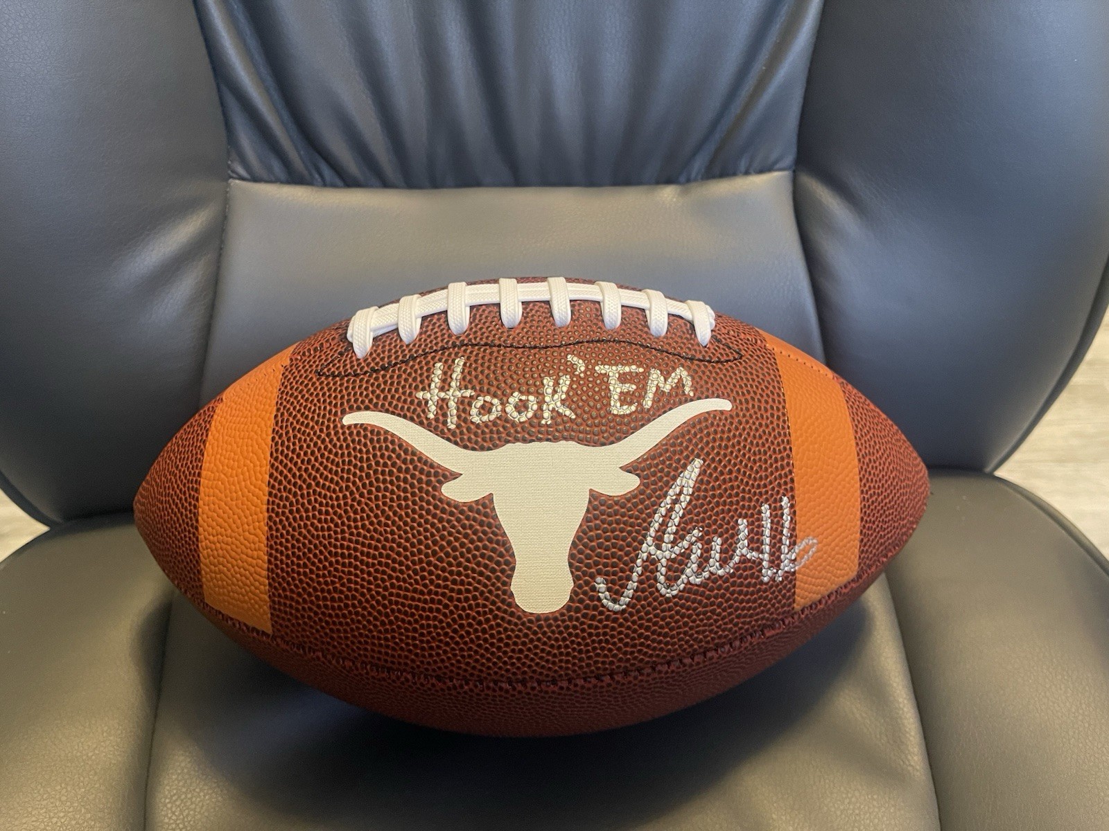 Arch Manning Autographed Football w/COA (Texas Longhorns)