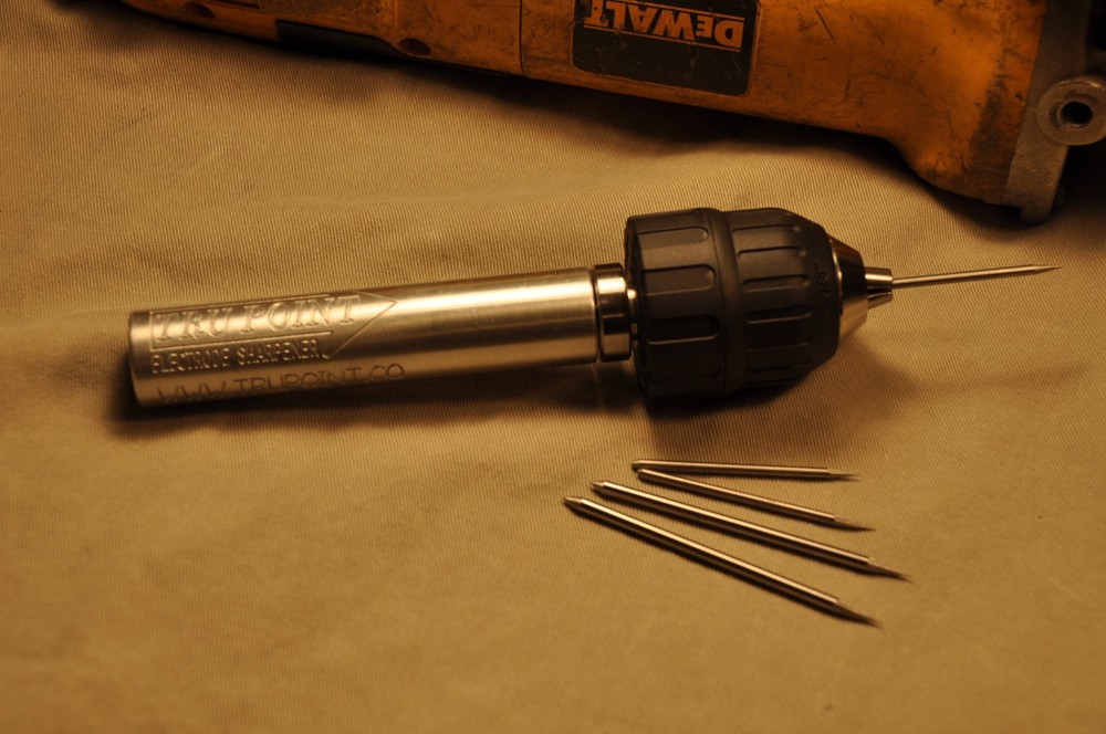 TRU POINT Tungsten Electrode Sharpener and 4" Diamond Grinding/Sharpening Combo