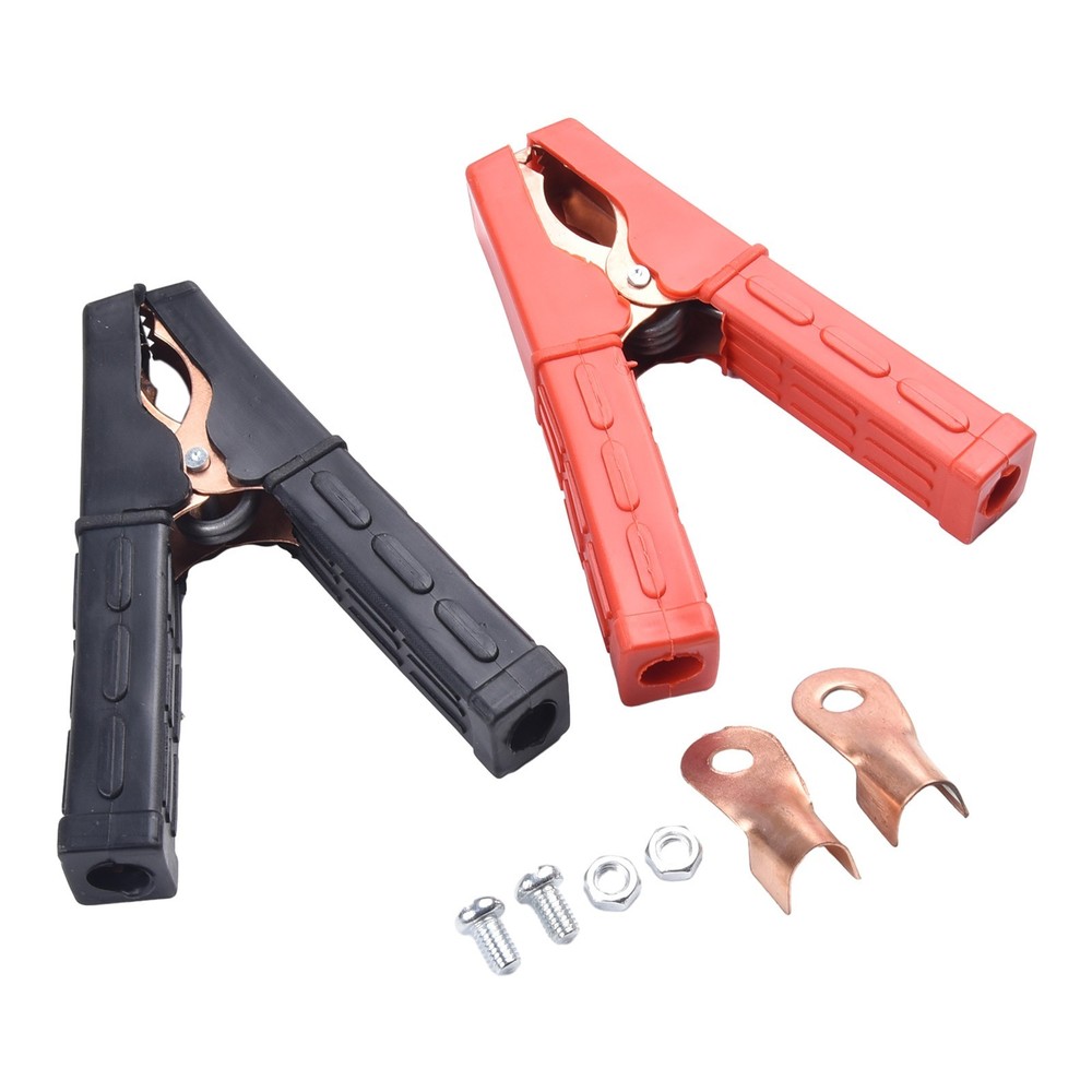 Non Slip Handle Convenient Force 2PCS Power Replacement Battery Clamps