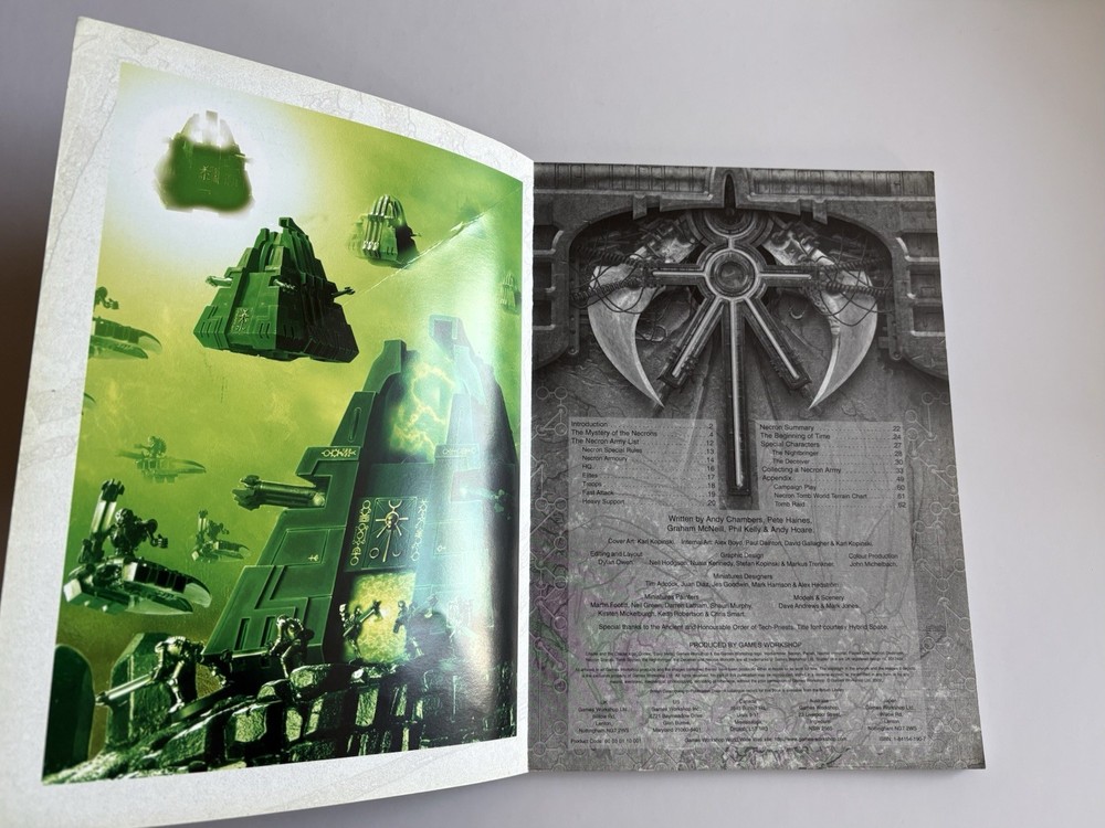 Warhammer 40K Codex Necrons Games Workshop 2002
