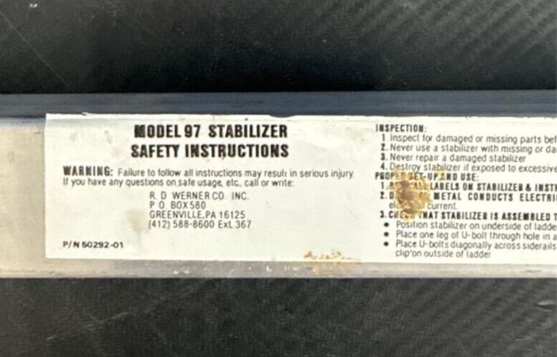 Werner Universal Stabilizer Model 97 Extension Ladder Accessory