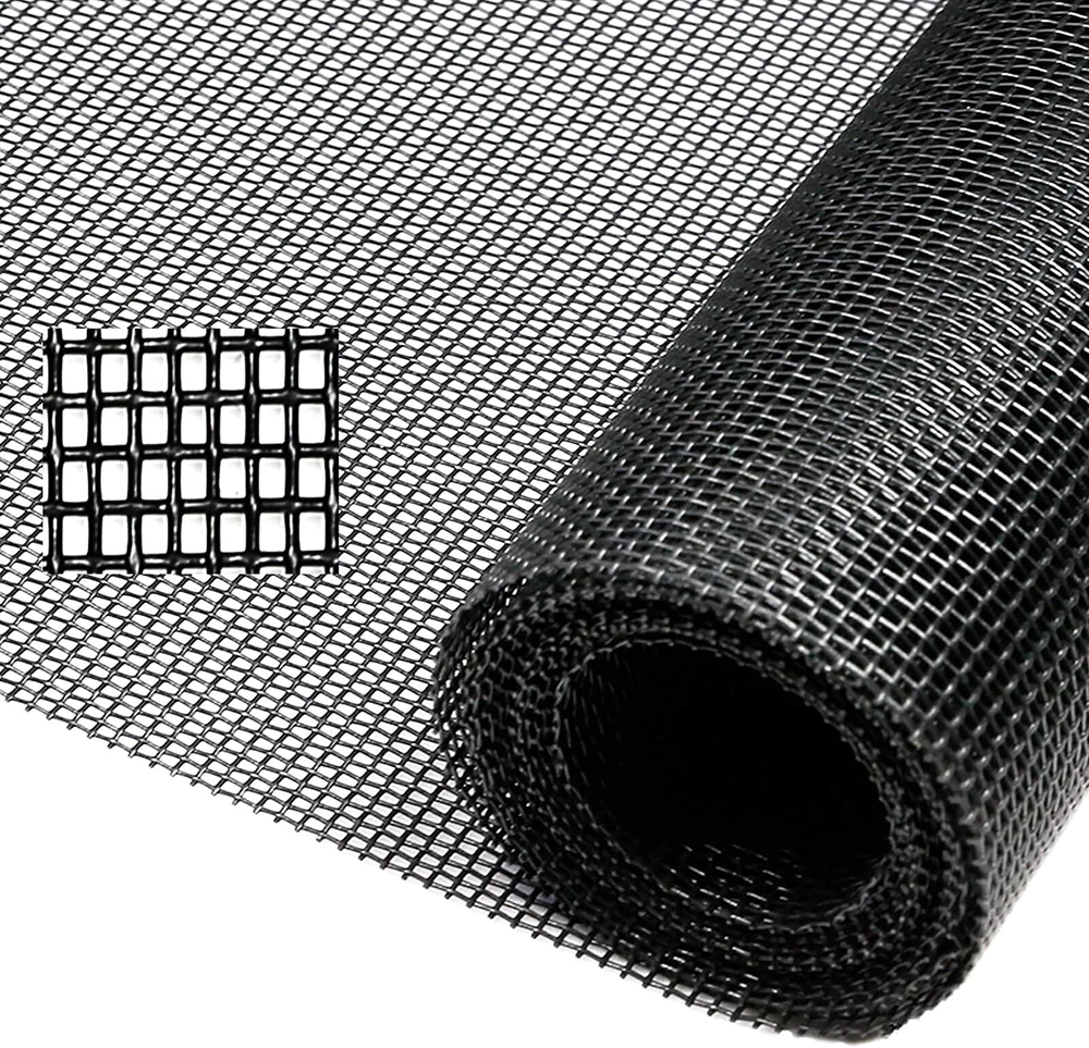 Pet Proof Window Screen Replacement - 60" x 100" Charcoal Mesh, Tooltriz