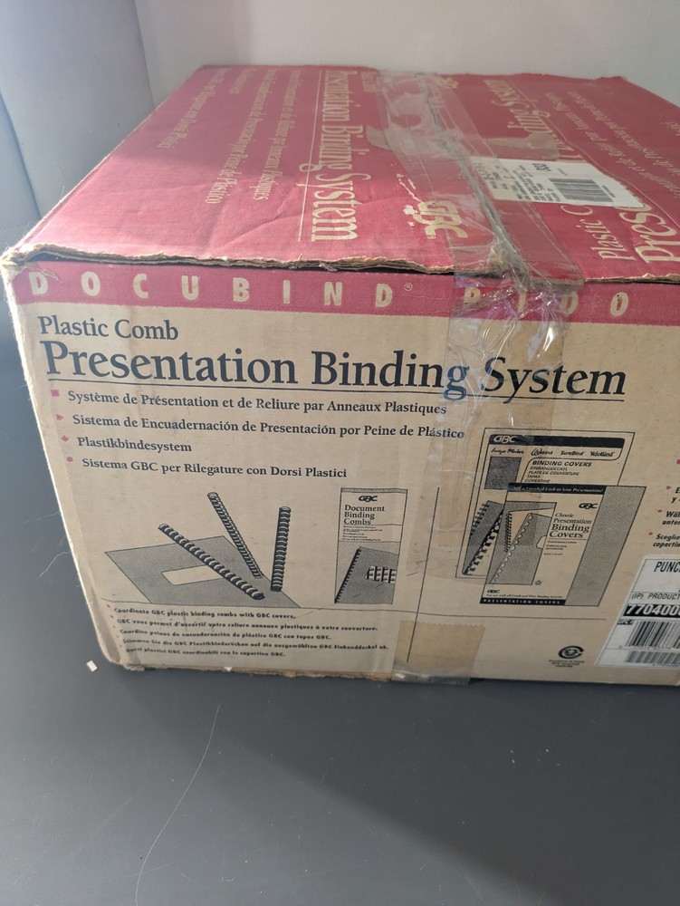 GBC Docubind P100 A4 Comb Binding Machine Untested
