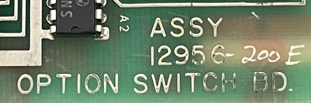 USED 12956-200E Option Switch Board AW-B PCB. B