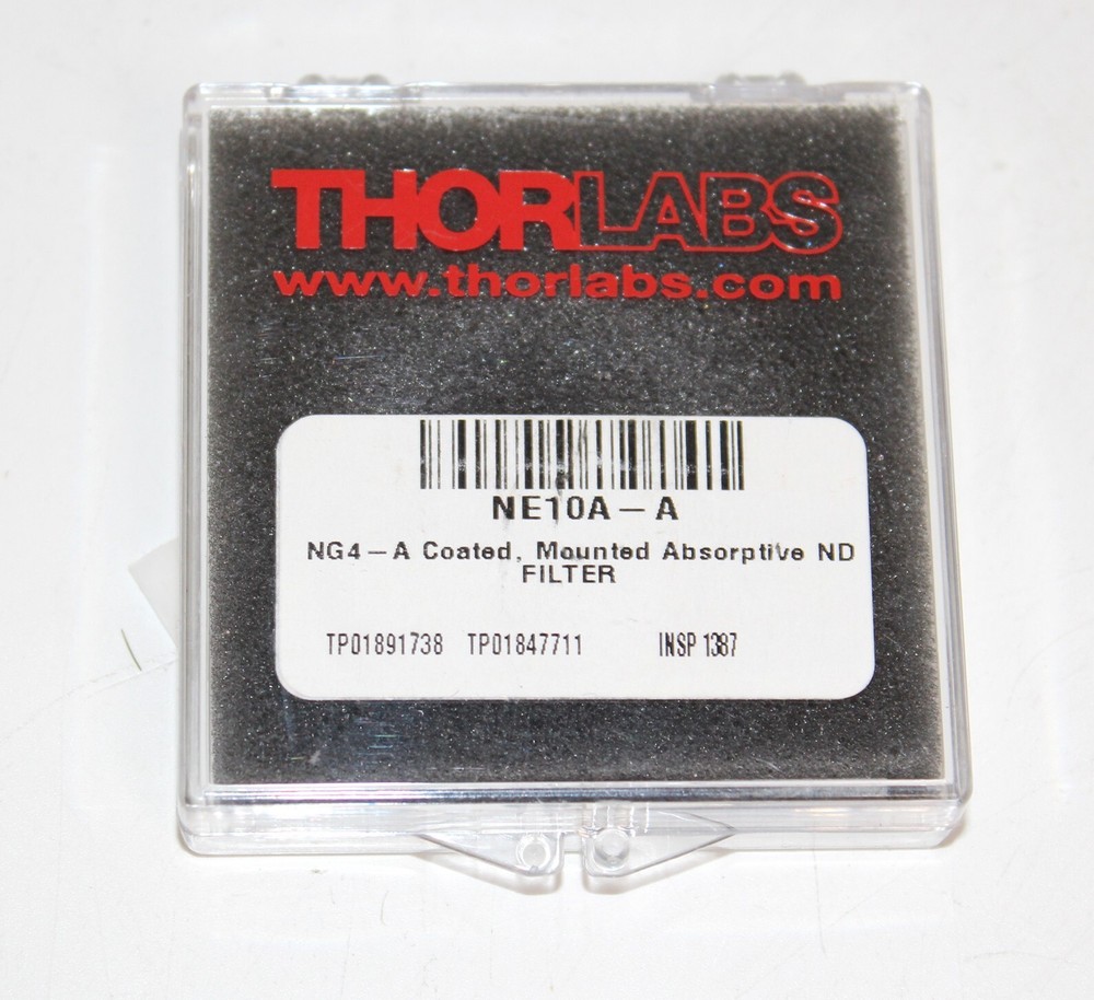 Thorlabs NE10A-A Ø25 mm Absorptive Neutral Density Filter, SM1-threaded mount, a