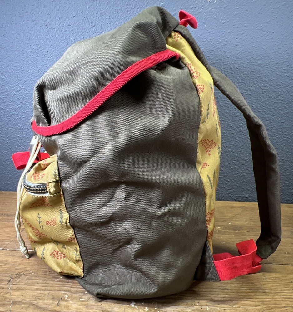 Poler Canvas Drawstring Soft Backpack Camping Hicking Large 18 X 15”