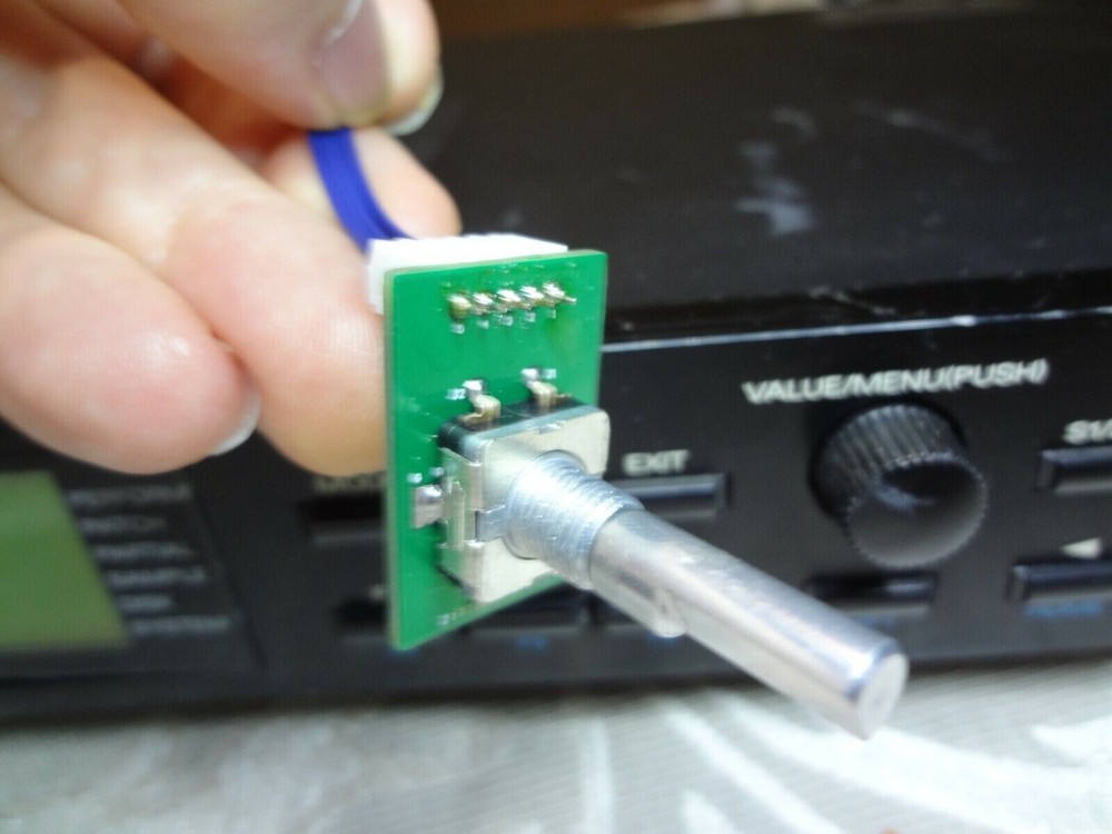 Roland S760 Sampler replacement Value/Menu Push Rotary Encoder New! -plug n play