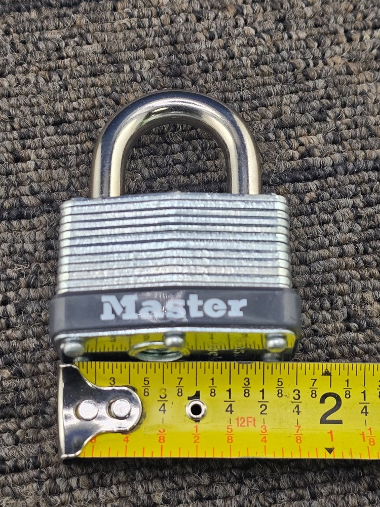(QTY 2) Master Lock 500KA: Warded Laminated Padlocks Key 203
