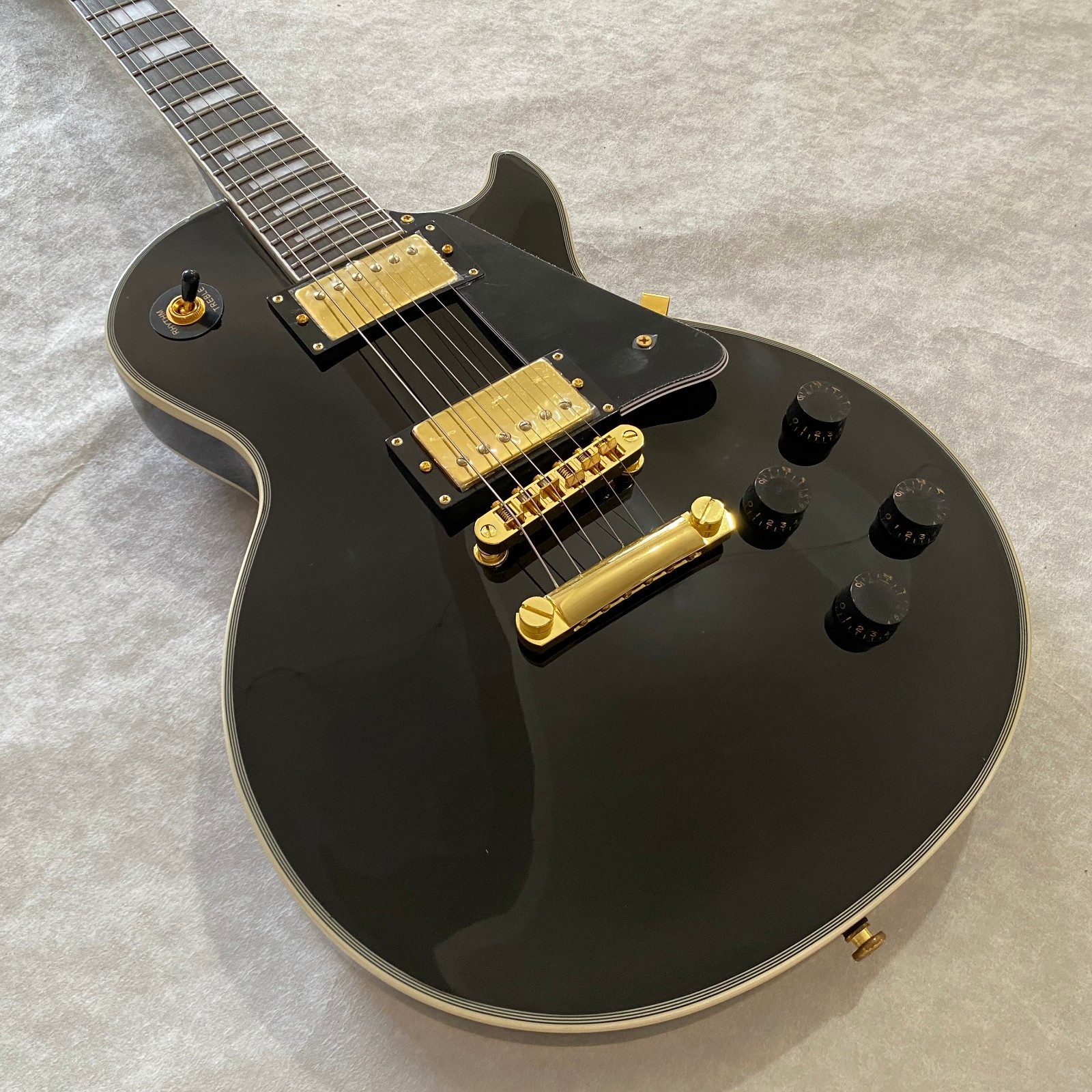 Les Paul Custom Black Beauty electric guitar solid mahogany body Real Photo