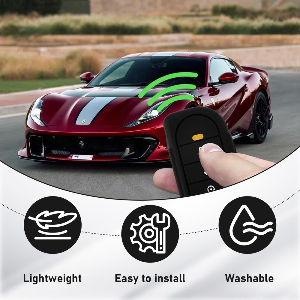 2 Pack Remote Case for Viper, Soft Silicone Car Key Case Shell, Protective