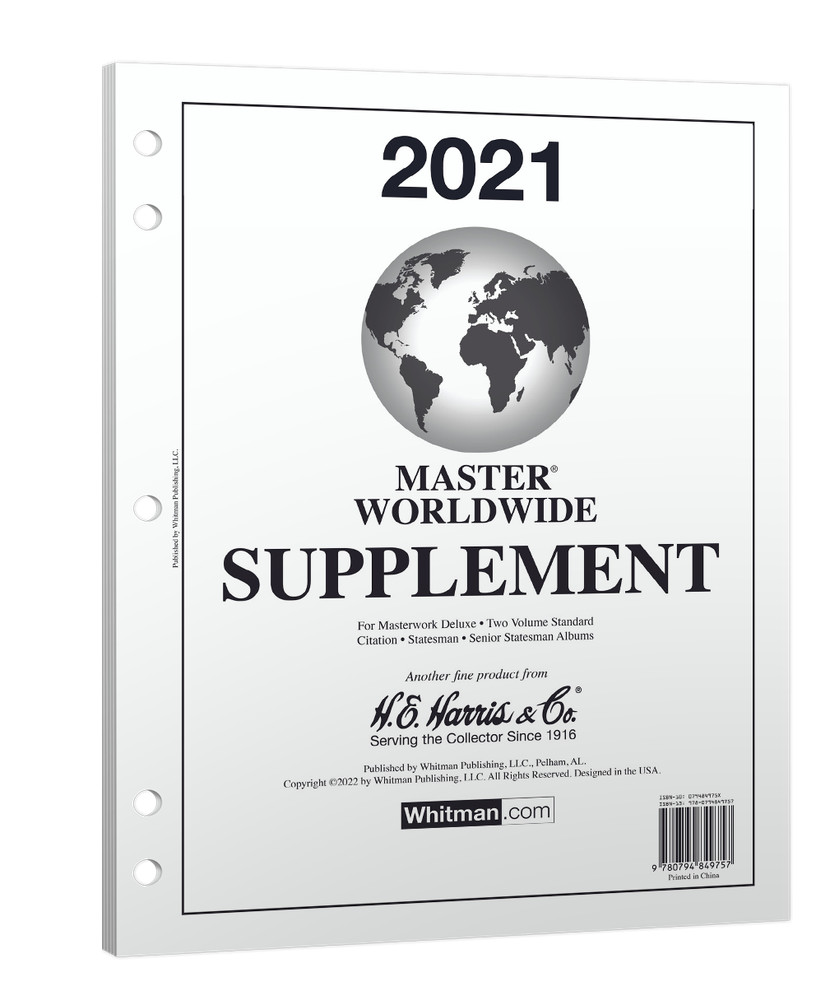 H.E. Harris® 2021 Master Worldwide Stamp Supplement
