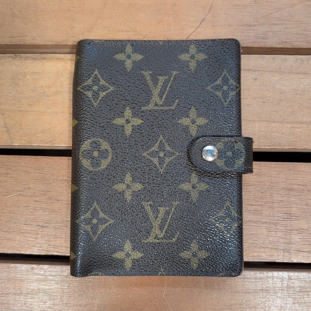 Authentic Louis Vuitton LV Agenda Notebook Cover Monogram Day Planner 2008 Diary