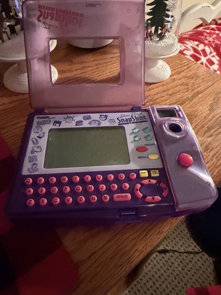 Vintage Dear Diary SNAP SHOT Organizer, Tiger Electronics, 1999 Working!