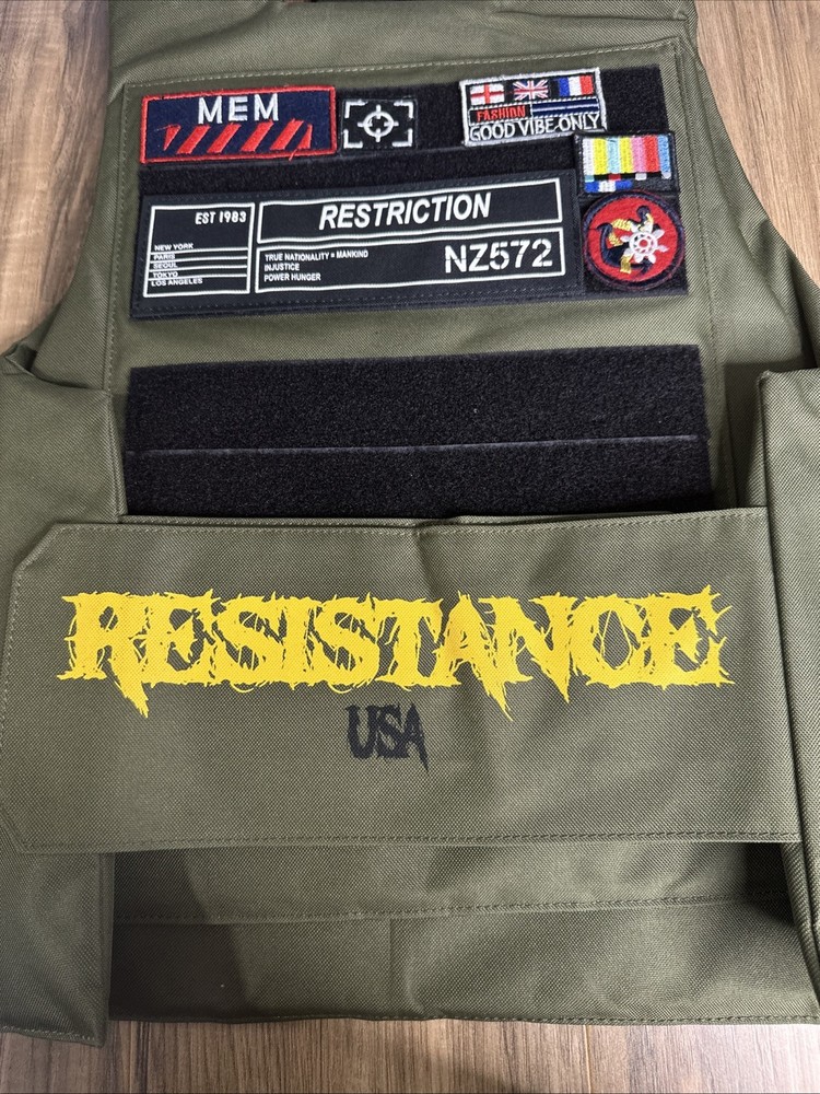 Switch Remarkable Resistance Tactical Vest Olive Adjustable Free Size (SS0806)