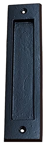 Finger Pull - Flush Pull, Easy Mount Modern Smooth Sliding Door 7 Inch Black