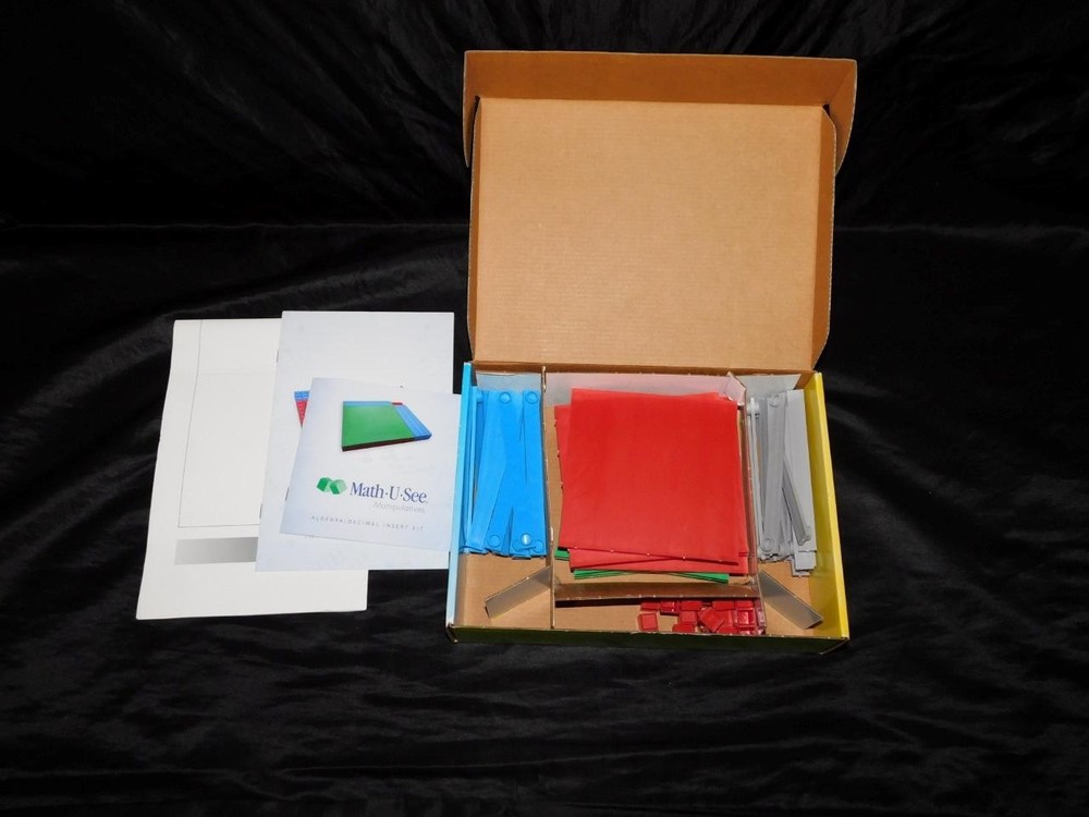 Math U See Manipulatives Algebra Decimal Inserts Kit Homeschool Set
