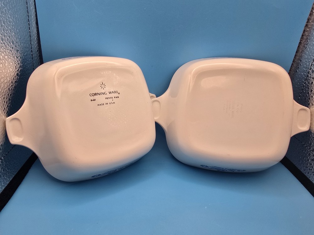 Vintage Corningware Petite Pan Set Cornflower