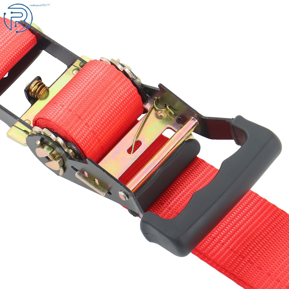 Durable E Track Wheel Chock System 8' Red Ratchet Tie Down Straps Secure Cargo
