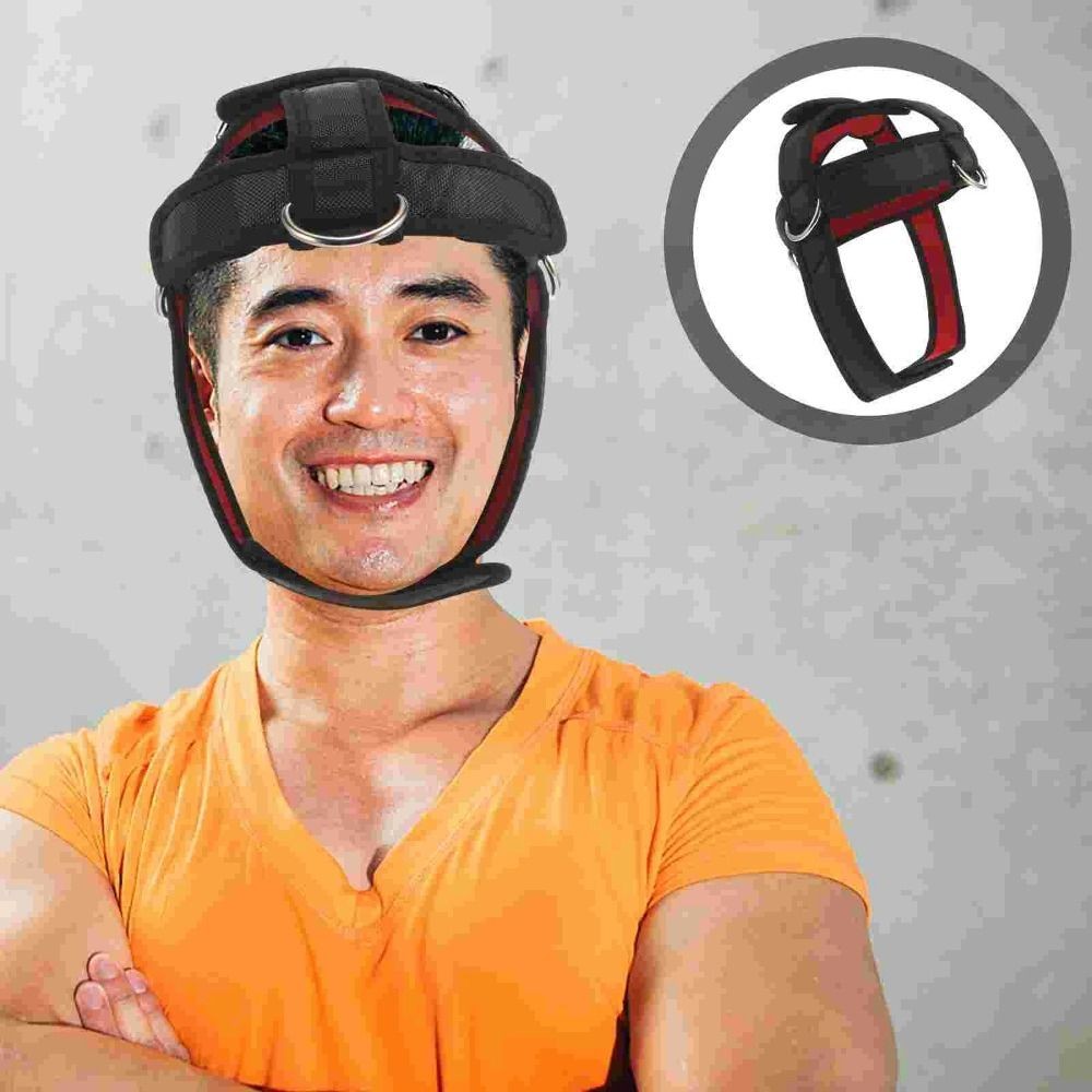 Black Head Training Harness Adjustable Neck Strength Training Strap Outdoor