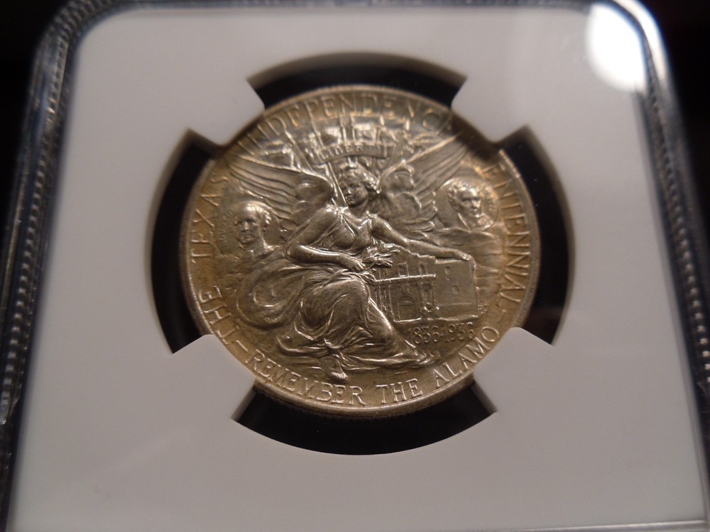 1938 MS65 Texas Silver Commemorative Half Dollar NGC Certified Gem