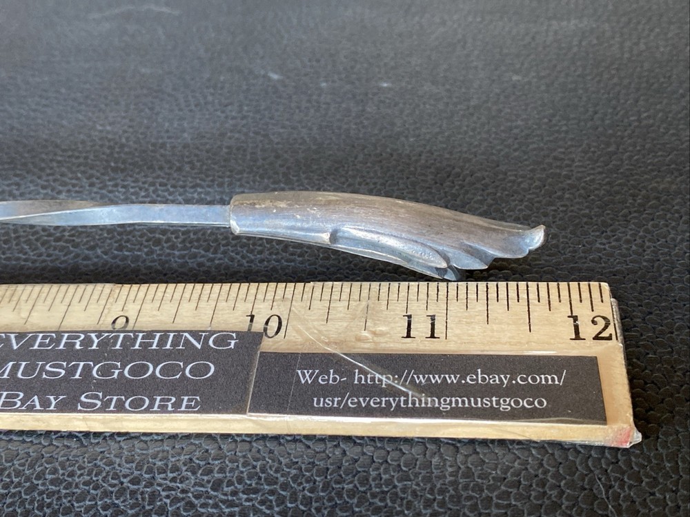 Antique Primrose Plate EP Silver Twisted Handle Vtg Candle Snuffer E.P. Copper