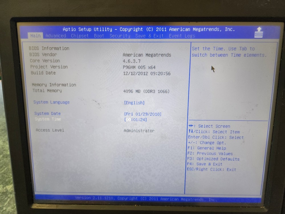 Panasonic JS-960 POS 15" Workstation Model JS-960WP w/ Card Reader