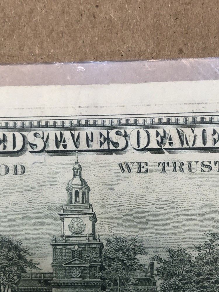 Older 1988 $100 Dollar Offset print Error circulatedNote