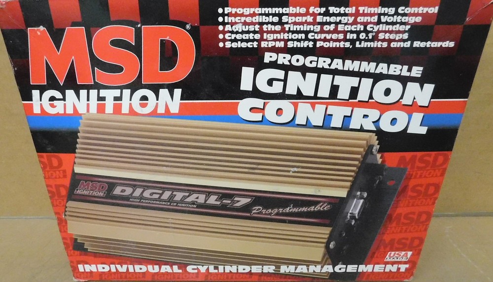 MSD 7531 Digital 7 Plus Digital CD Ignition Box, 2 Step Limiter, 570V,12-18 Volt