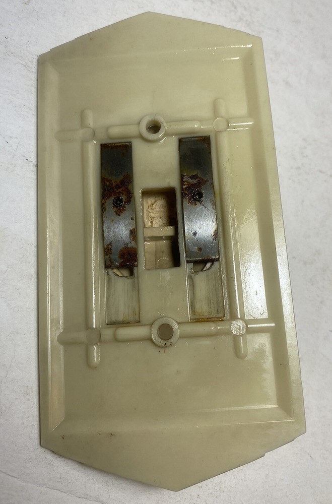 Art Deco Bakelite Light Switch Cover Slider 1940s