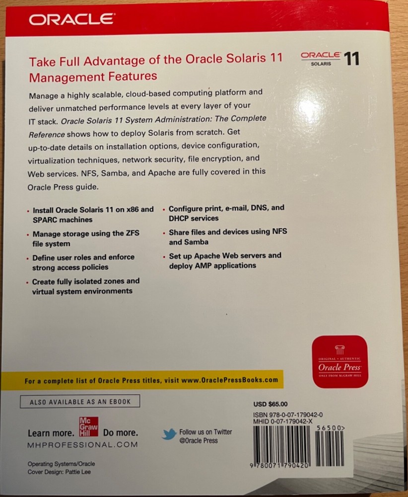 Oracle Solaris 11 System Administration - The Complete Reference