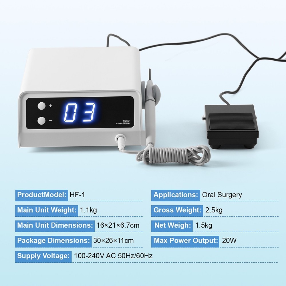 Dental Electrosurge Electrosurgery Unit for Cutting + Coagulating