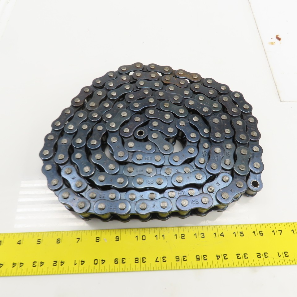 #16B Single Row Riveted Roller Chain 136" L