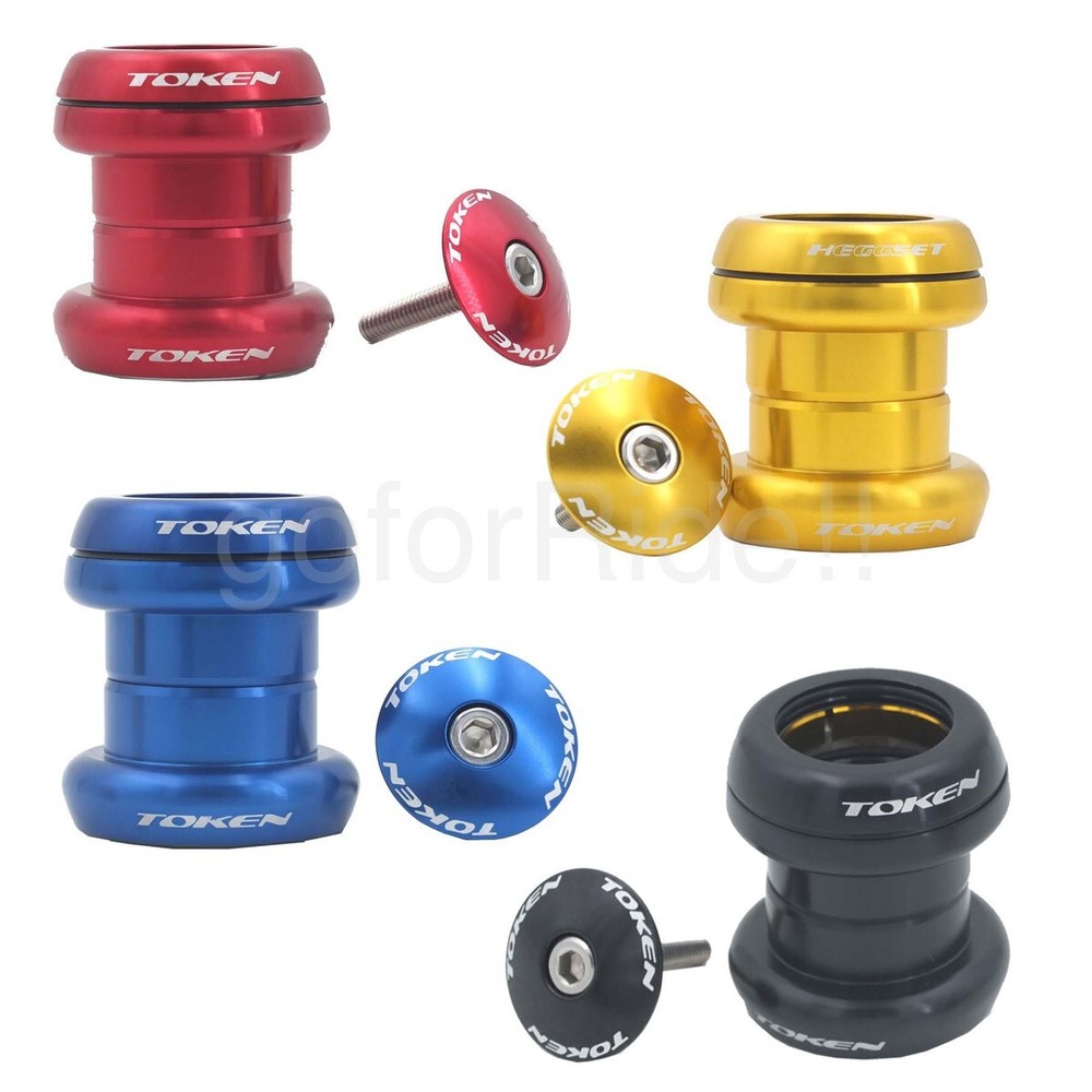 TOKEN TK060 Heggset 1-1/8" Threadless/Integrated Headset Black/Red