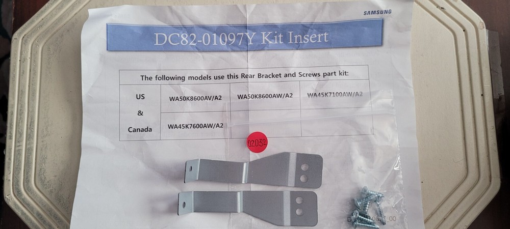 Samsung   KIT Insert  DC82-01097Y
