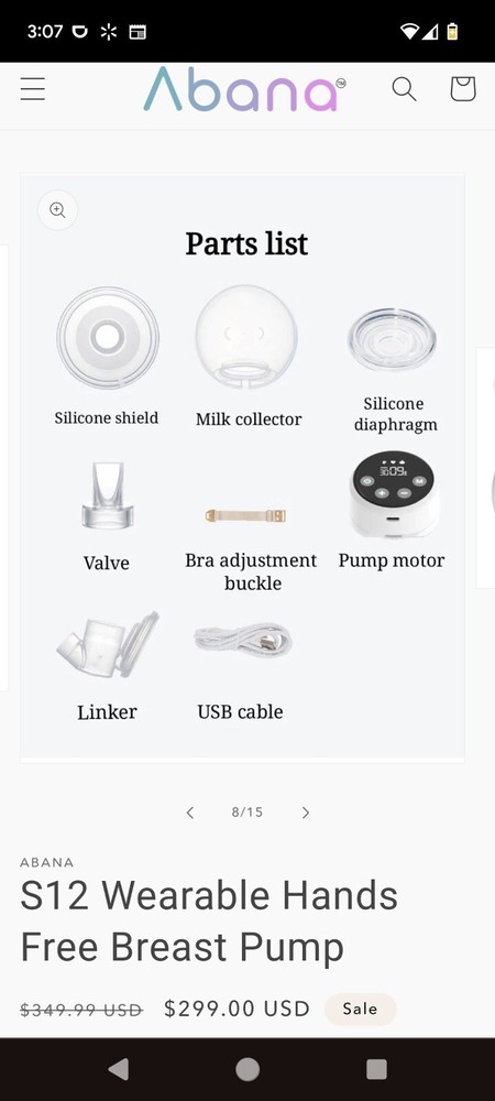 Abana A 12 Hands Free Breast Pump