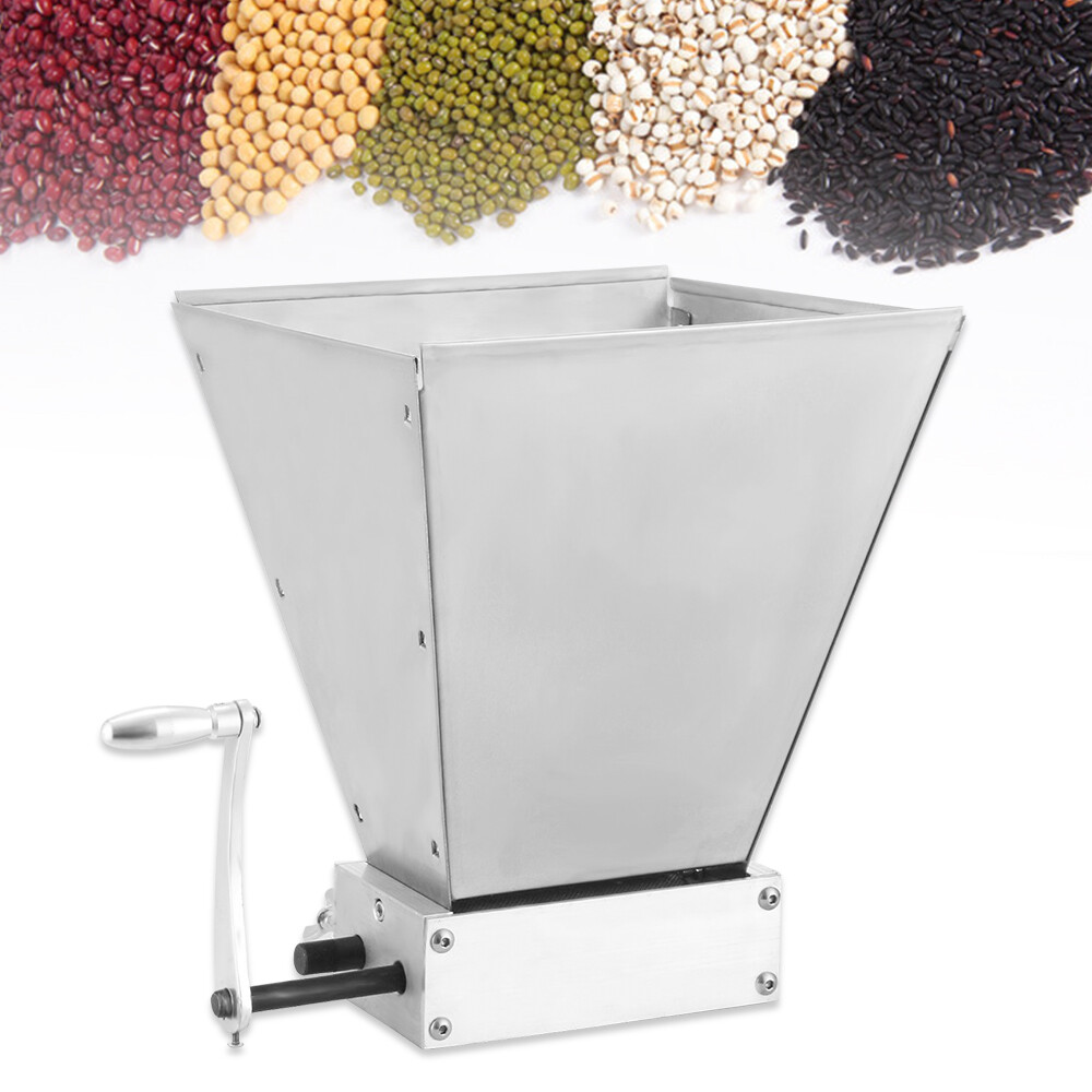 Manual Roller Grain Mill 4L Adjustable Low Speed Drill Corn Crusher Machine