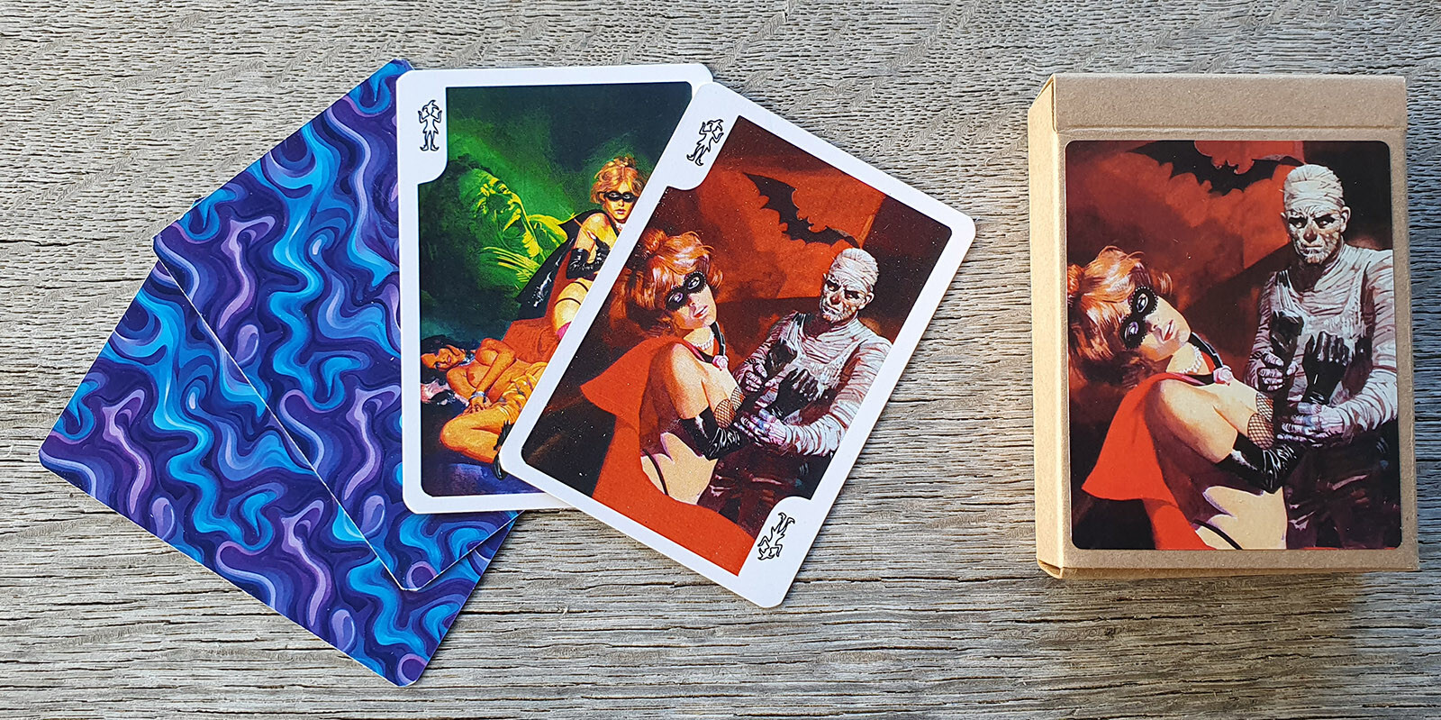 Playing Cards (Poker Deck 54 Cards) Pulp Horror Beauties Vintage Pin-Up Art 177