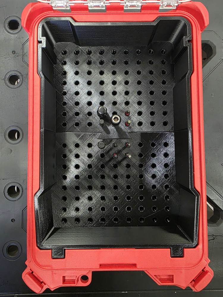 PACKOUT Bit Storage Insert (48-22-8435) – Bits + 1/4” Socket Driver Organiser |