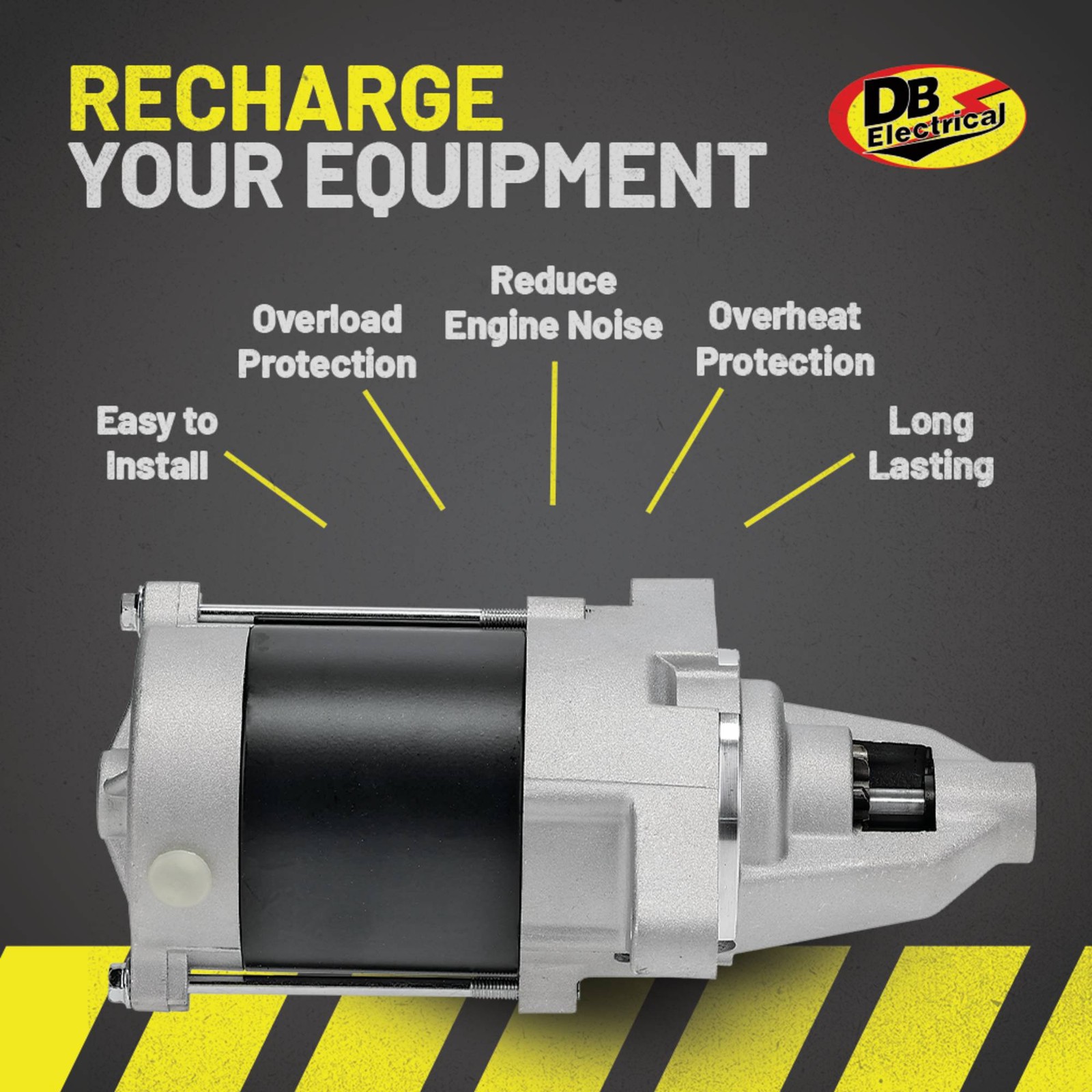 Starter for Briggs & Stratton VANGUARD VTwin 9Tooth DR 809054 807383 428000-0230