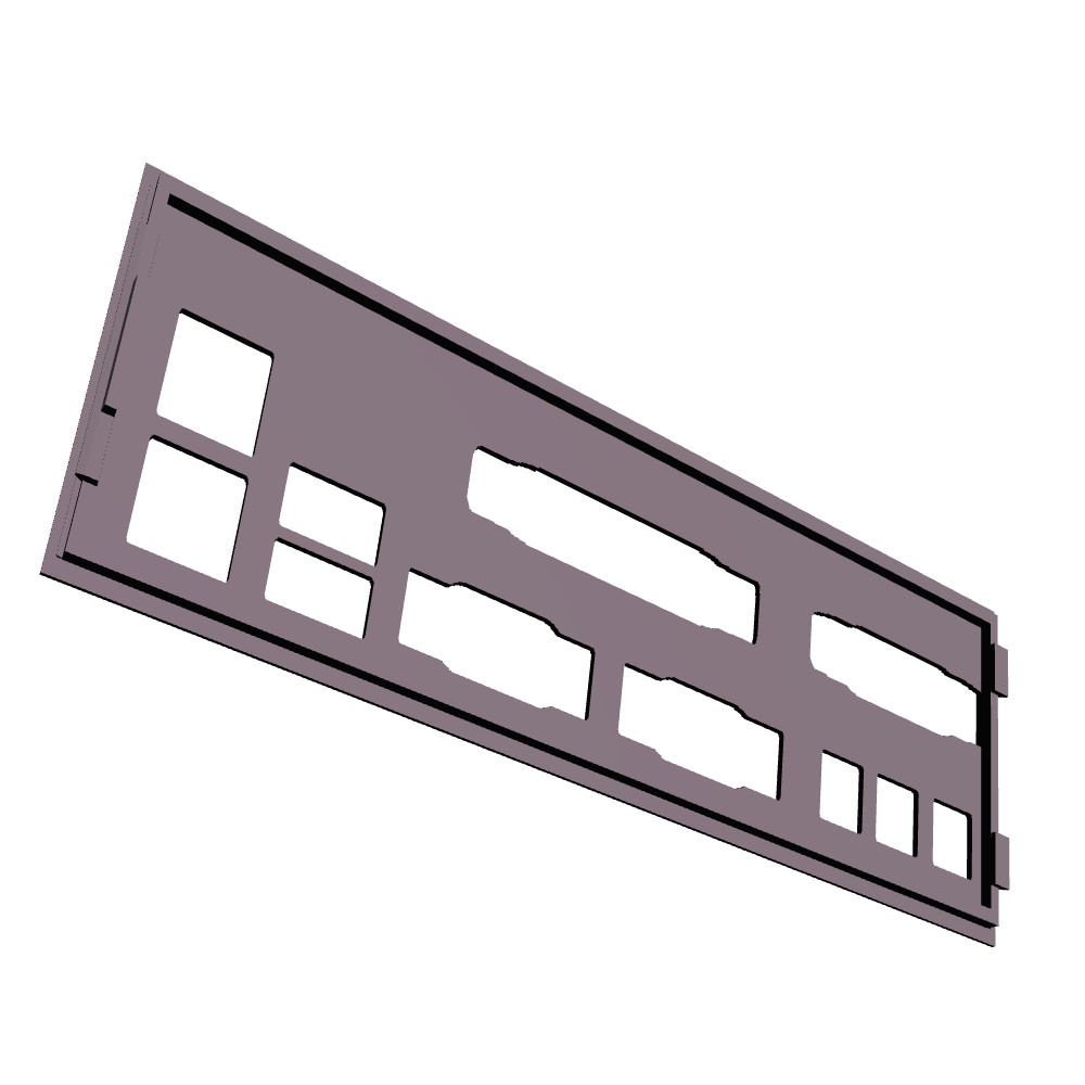 Msi Packard Bell-branded -6168 I/O Shield, 3D Printed, IO Backplate