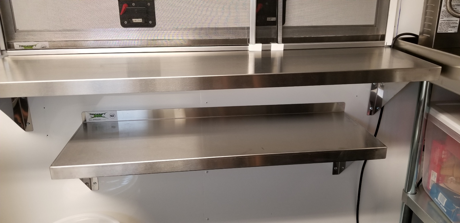 Commercial Stainless Steel Wall Shelf 16 18 Gauge Heavy Duty Table Overshelf NSF