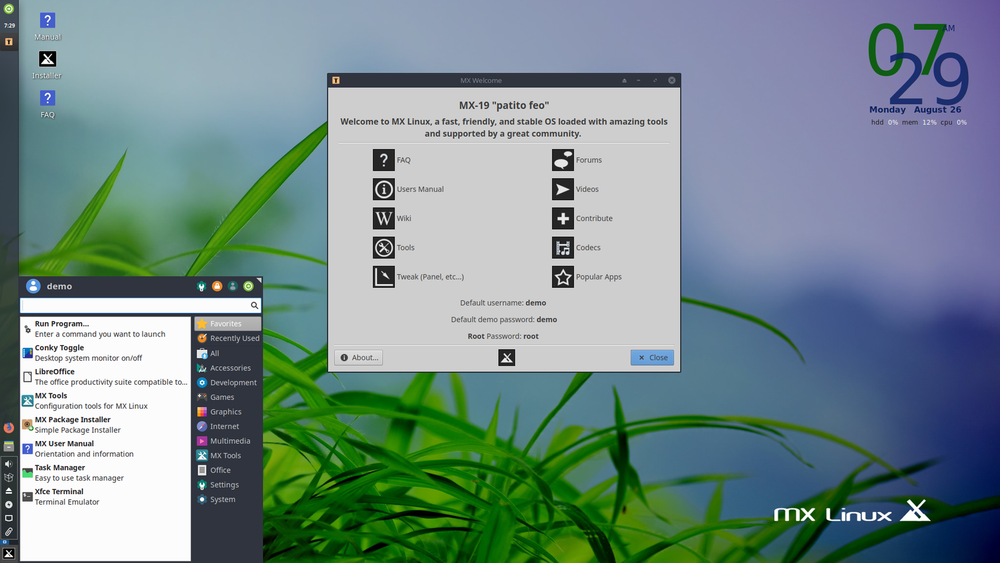 MX Linux 19 64 Bit 16 Gb 3.0 Live USB Bootable Live Install
